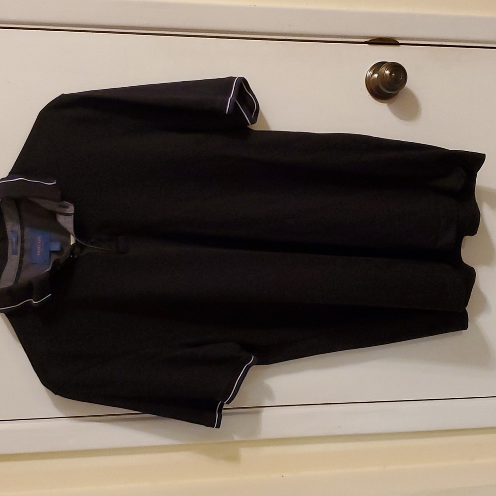 FAIRLANE Men's Black Short Sleeve Polo - Size‎ Large